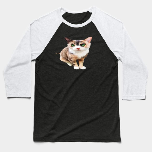 Look at those Green Eyes! Beautiful Baseball T-Shirt by Printception